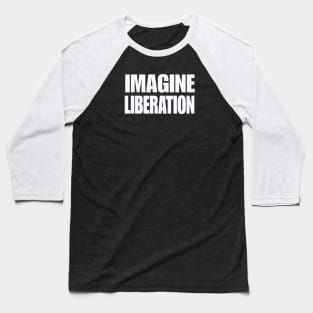 IMAGINE LIBERATION - Redo - White - Double-sided Baseball T-Shirt